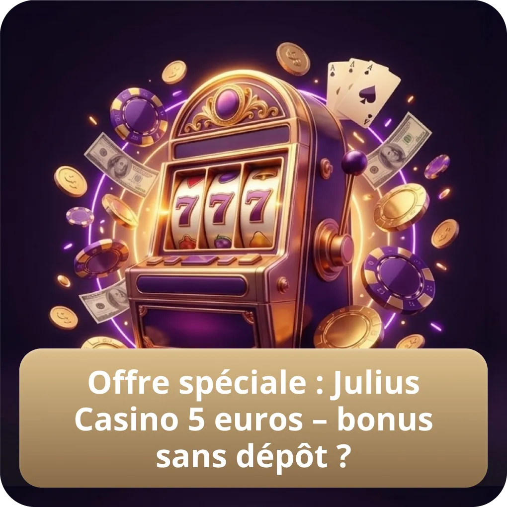 Offre Spéciale : Julius Casino 5 Euros – Bonus Sans Dépôt ?