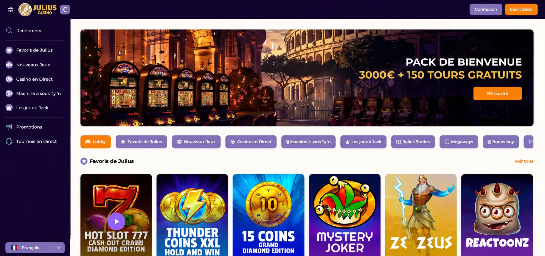 Pourquoi choisir Julius Casino en ligne ?